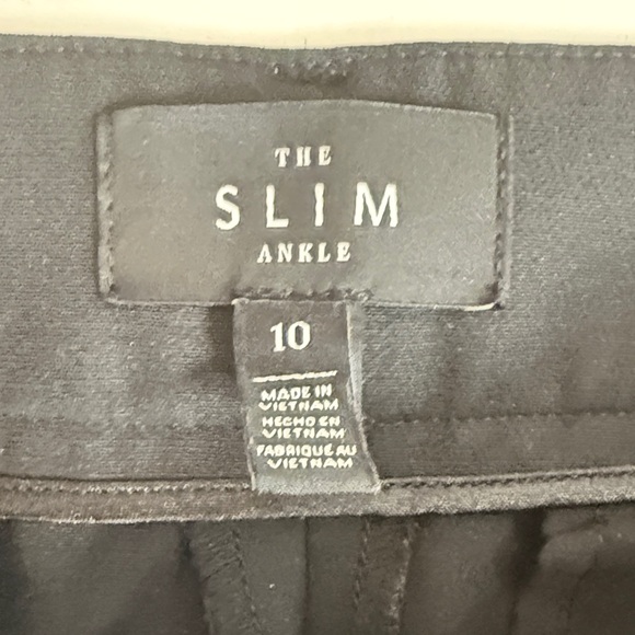 White House Black Market Black The Slim Ankle Pants size 10 - Picture 2 of 12